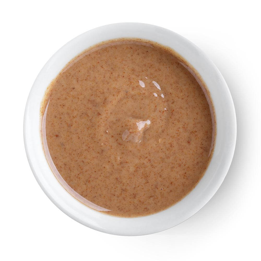 Close up of almond butter 