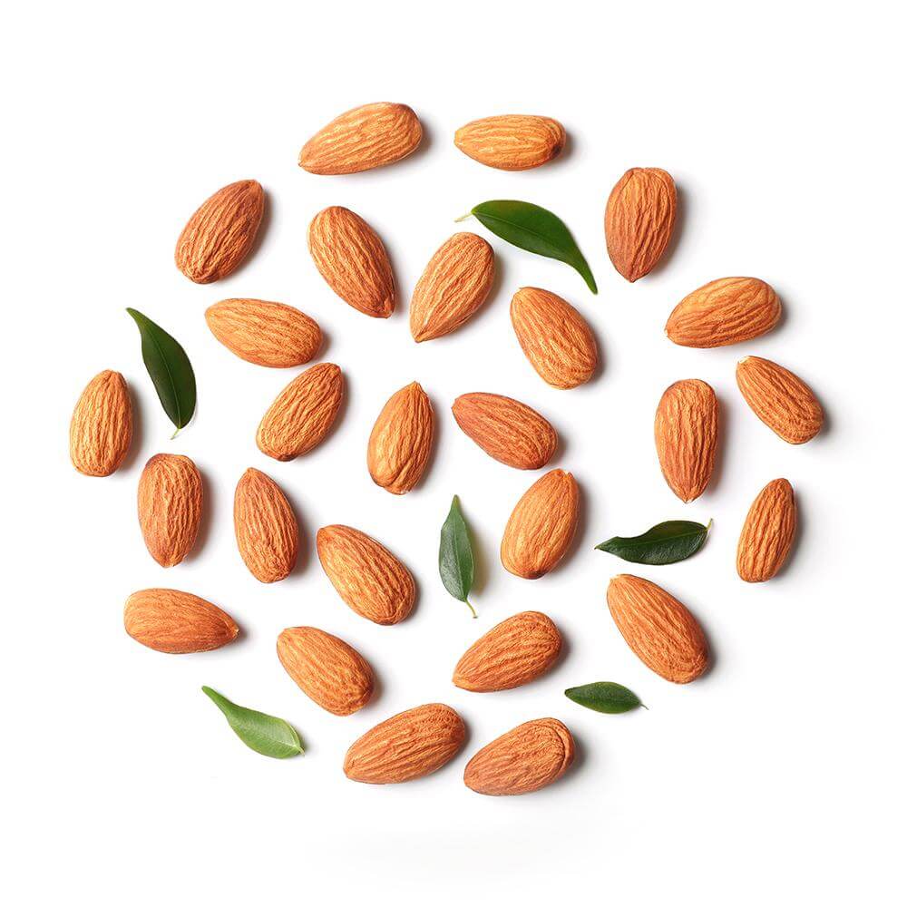 Close up of almonds 